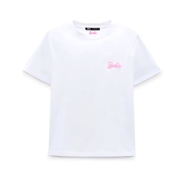 Barbie T-Shirt 2er Pack Für Mädchen – Rosa & Weiß, 100% Baumwolle, Größen 5-6 Jahre